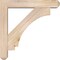 Ekena Millwork Imperial Craftsman Smooth Bracket w/ Offset Brace, Douglas Fir, 5 1/2"W x 28"D x 28"H BKT0604X28X28IMP04SDF - alternate 2